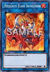 Ferocious Flame Swordsman, Yu-Gi-Oh! card, FIRE