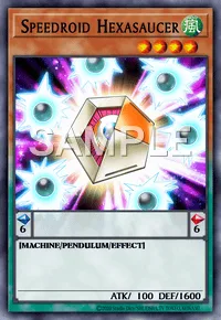 Speedroid Hexasaucer, Yu-Gi-Oh! card, WIND