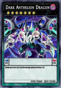Dark Anthelion Dragon, Yu-Gi-Oh! card, DARK