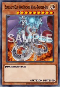 Super Anti-Kaiju War Machine Mecha-Thunder-King, Yu-Gi-Oh! card, LIGHT