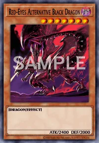 Red-Eyes Alternative Black Dragon, Yu-Gi-Oh! card, DARK