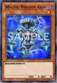 Malefic Paradox Gear, Yu-Gi-Oh! card, DARK