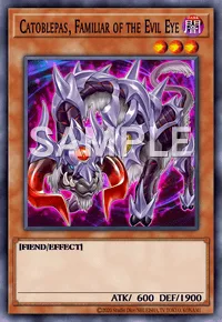 Catoblepas, Familiar of the Evil Eye, Yu-Gi-Oh! card, DARK
