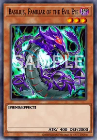 Basilius, Familiar of the Evil Eye, Yu-Gi-Oh! card, DARK