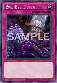 Evil Eye Defeat, Yu-Gi-Oh! card, TRAP