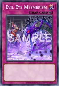 Evil Eye Mesmerism, Yu-Gi-Oh! card, TRAP