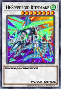 Hi-Speedroid Kitedrake, Yu-Gi-Oh! card, WIND