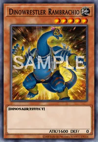 Dinowrestler Rambrachio, Yu-Gi-Oh! card, EARTH