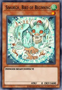 Simorgh, Bird of Beginning, Yu-Gi-Oh! card, WIND