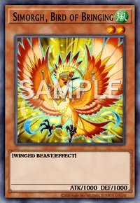 Simorgh, Bird of Bringing, Yu-Gi-Oh! card, WIND