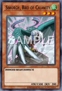 Simorgh, Bird of Calamity, Yu-Gi-Oh! card, WIND