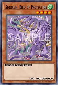 Simorgh, Bird of Protection, Yu-Gi-Oh! card, WIND