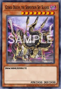 Gizmek Orochi, the Serpentron Sky Slasher, Yu-Gi-Oh! card, DARK