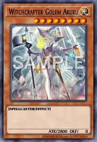Witchcrafter Golem Aruru, Yu-Gi-Oh! card, LIGHT
