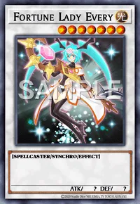 Fortune Lady Every, Yu-Gi-Oh! card, LIGHT