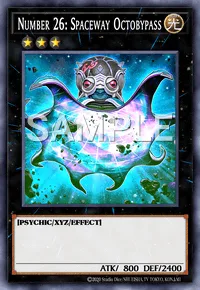 Number 26: Spaceway Octobypass, Yu-Gi-Oh! card, LIGHT