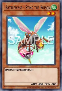 Battlewasp - Sting the Poison, Yu-Gi-Oh! card, WIND