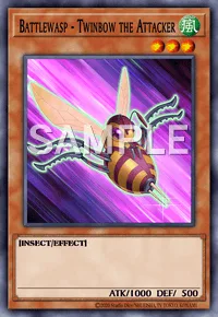 Battlewasp - Twinbow the Attacker, Yu-Gi-Oh! card, WIND