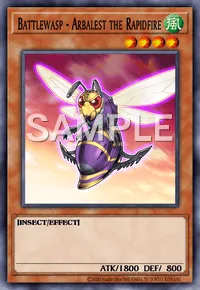 Battlewasp - Arbalest the Rapidfire, Yu-Gi-Oh! card, WIND