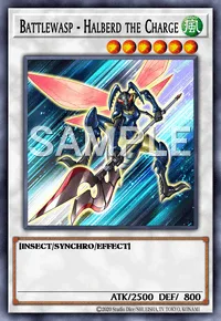 Battlewasp - Halberd the Charge, Yu-Gi-Oh! card, WIND