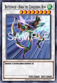 Battlewasp - Hama the Conquering Bow, Yu-Gi-Oh! card, WIND