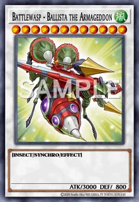 Battlewasp - Ballista the Armageddon, Yu-Gi-Oh! card, WIND