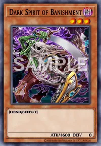 Dark Spirit of Banishment, Yu-Gi-Oh! card, DARK