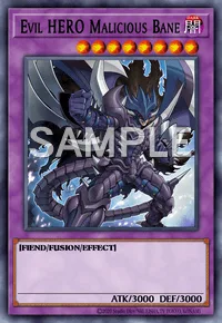 Evil HERO Malicious Bane, Yu-Gi-Oh! card, DARK