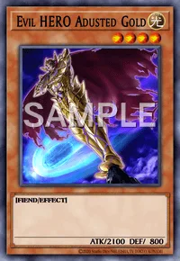 Evil HERO Adusted Gold, Yu-Gi-Oh! card, LIGHT