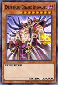 Earthbound Greater Linewalker, Yu-Gi-Oh! card, DARK