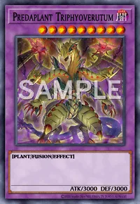 Predaplant Triphyoverutum, Yu-Gi-Oh! card, DARK