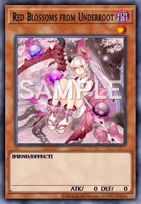 Red Blossoms from Underroot, Yu-Gi-Oh! card, DARK