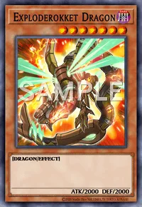 Exploderokket Dragon, Yu-Gi-Oh! card, DARK