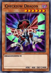 Checksum Dragon, Yu-Gi-Oh! card, DARK