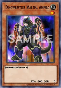 Dinowrestler Martial Ampelo, Yu-Gi-Oh! card, EARTH