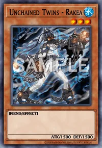 Unchained Twins - Rakea, Yu-Gi-Oh! card, WATER