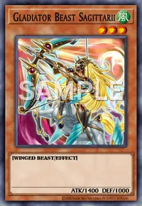 Gladiator Beast Sagittarii, Yu-Gi-Oh! card, WIND