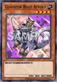 Gladiator Beast Attorix, Yu-Gi-Oh! card, EARTH
