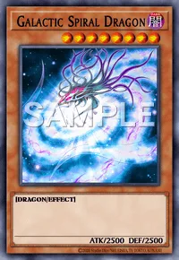 Galactic Spiral Dragon, Yu-Gi-Oh! card, DARK