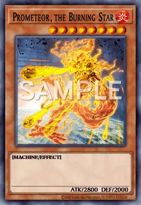 Prometeor, the Burning Star, Yu-Gi-Oh! card, FIRE
