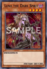 Luna the Dark Spirit, Yu-Gi-Oh! card, DARK