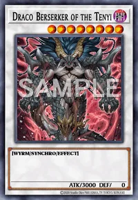 Draco Berserker of the Tenyi, Yu-Gi-Oh! card, DARK