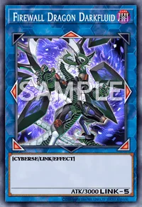 Firewall Dragon Darkfluid, Yu-Gi-Oh! card, DARK