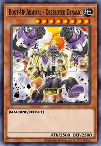 Boot-Up Admiral - Destroyer Dynamo, Yu-Gi-Oh! card, EARTH