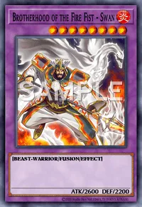 Brotherhood of the Fire Fist - Swan, Yu-Gi-Oh! card, FIRE