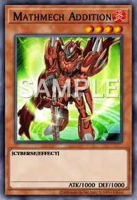 Mathmech Addition, Yu-Gi-Oh! card, FIRE