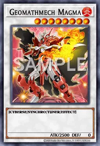 Geomathmech Magma, Yu-Gi-Oh! card, FIRE