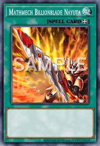 Mathmech Billionblade Nayuta, Yu-Gi-Oh! card, SPELL