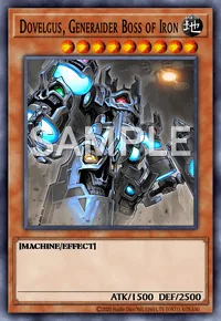 Dovelgus, Generaider Boss of Iron, Yu-Gi-Oh! card, EARTH