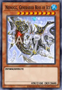 Nidhogg, Generaider Boss of Ice, Yu-Gi-Oh! card, WATER